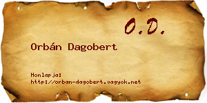 Orbán Dagobert névjegykártya